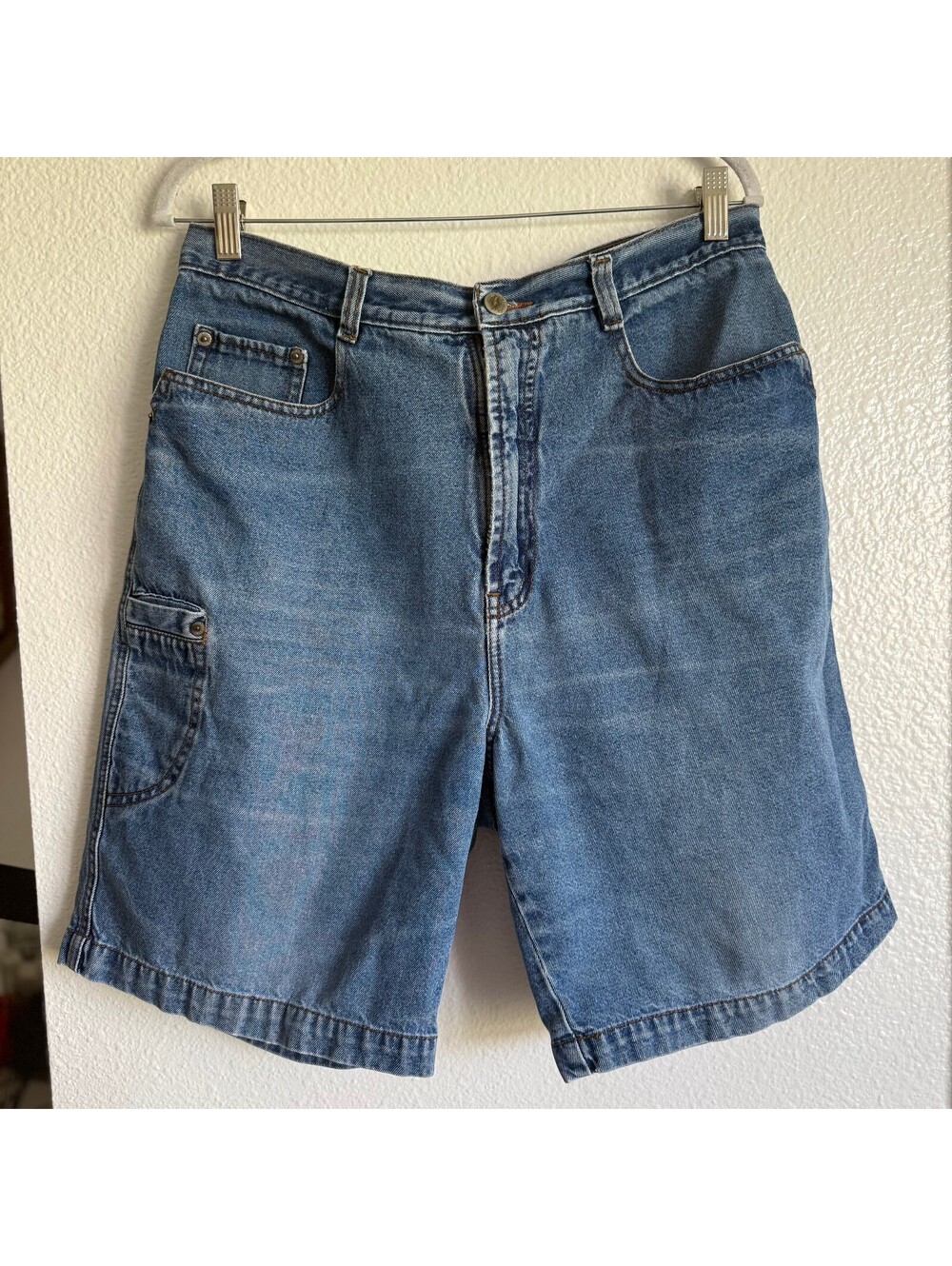 Vintage Crocodile Jorts Mens 34/36 Rare Asian Y2K Baggy Denim Carpenter Shorts